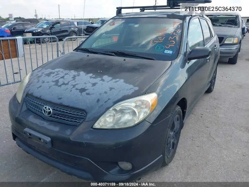 2005 Toyota Matrix Xr VIN: 2T1LR30E25C364370 Lot: 40371159