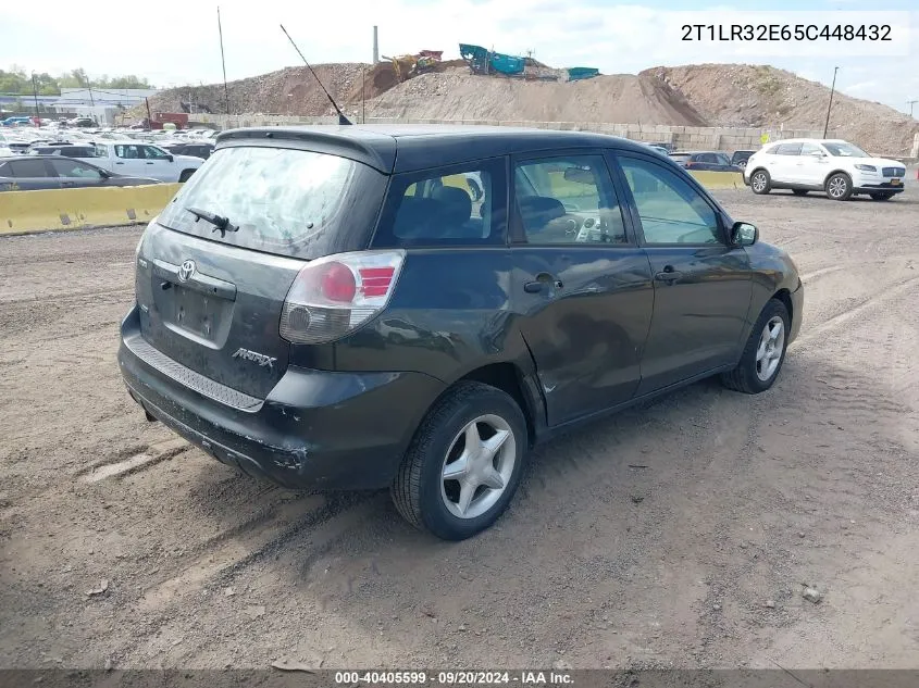 2005 Toyota Matrix VIN: 2T1LR32E65C448432 Lot: 40405599