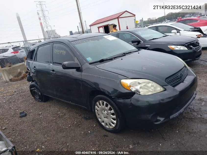 2T1KR32E35C321424 2005 Toyota Matrix Xr