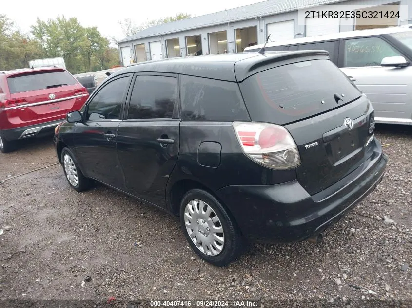 2T1KR32E35C321424 2005 Toyota Matrix Xr