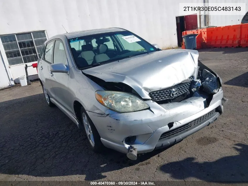 2T1KR30E05C483143 2005 Toyota Matrix Std/Xr