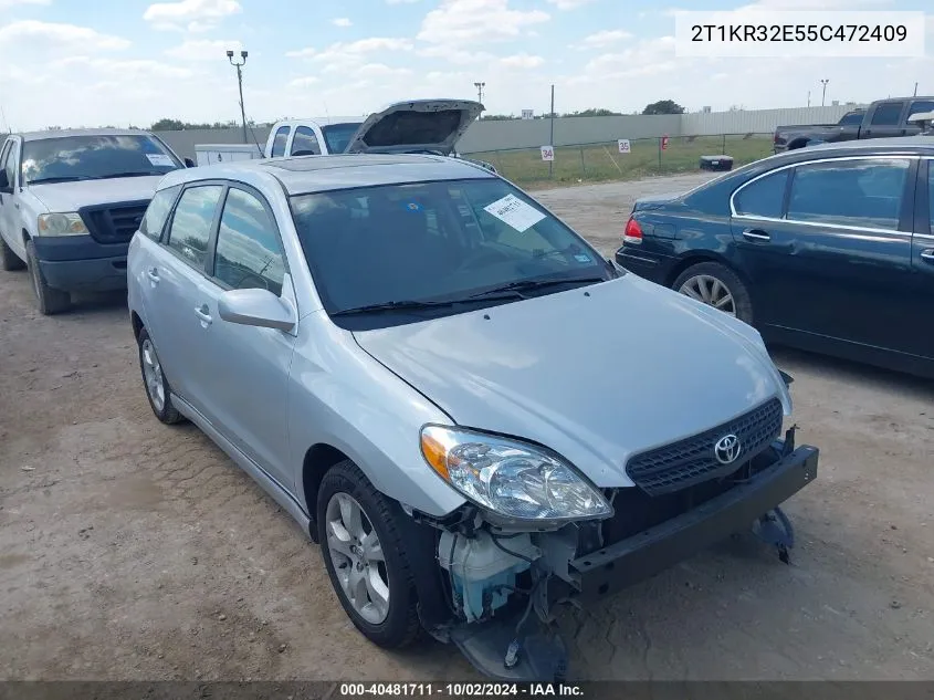 2T1KR32E55C472409 2005 Toyota Matrix Xr