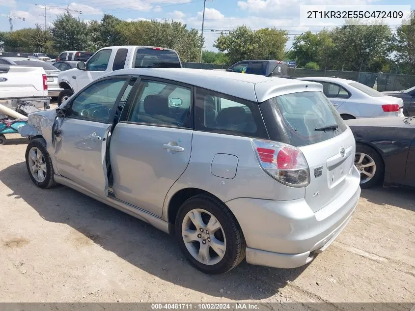 2T1KR32E55C472409 2005 Toyota Matrix Xr