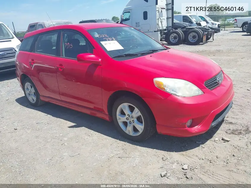 2005 Toyota Matrix Xr VIN: 2T1KR32E55C460146 Lot: 45287913