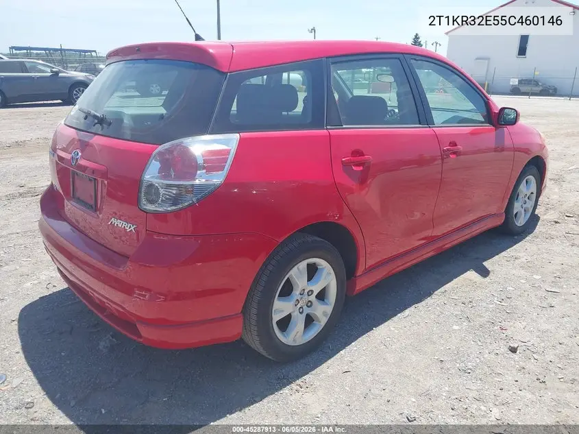 2005 Toyota Matrix Xr VIN: 2T1KR32E55C460146 Lot: 45287913