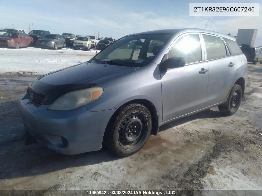 2006 Toyota Matrix Wagon VIN: 2T1KR32E96C607246 Lot: 11965942