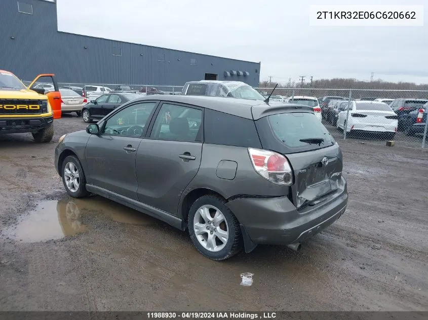 2T1KR32E06C620662 2006 Toyota Matrix Xr/Xrs