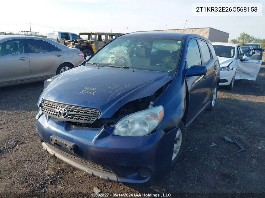 2T1KR32E26C568158 2006 Toyota Matrix