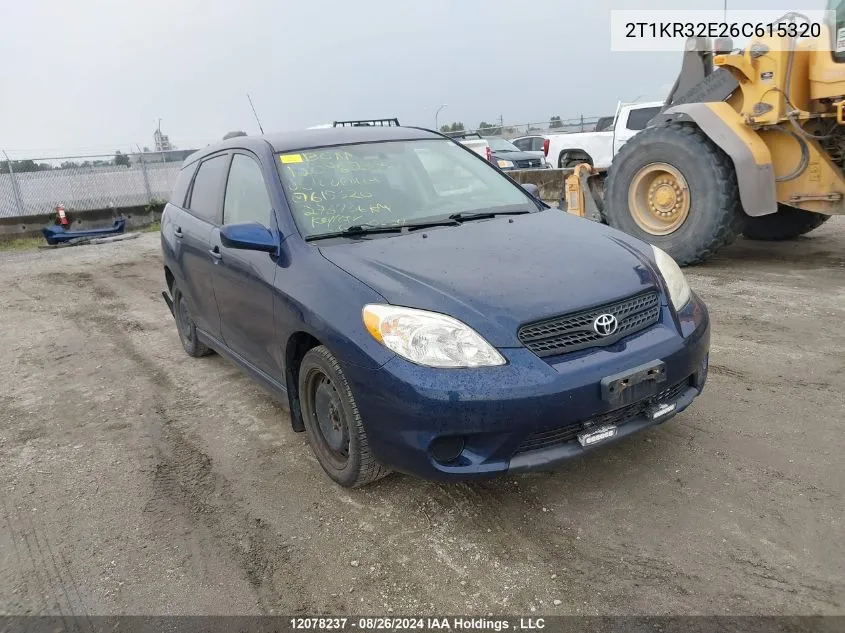 2T1KR32E26C615320 2006 Toyota Corolla Matrix Xr