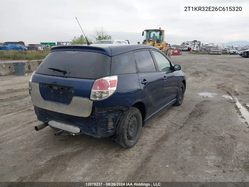 2T1KR32E26C615320 2006 Toyota Corolla Matrix Xr