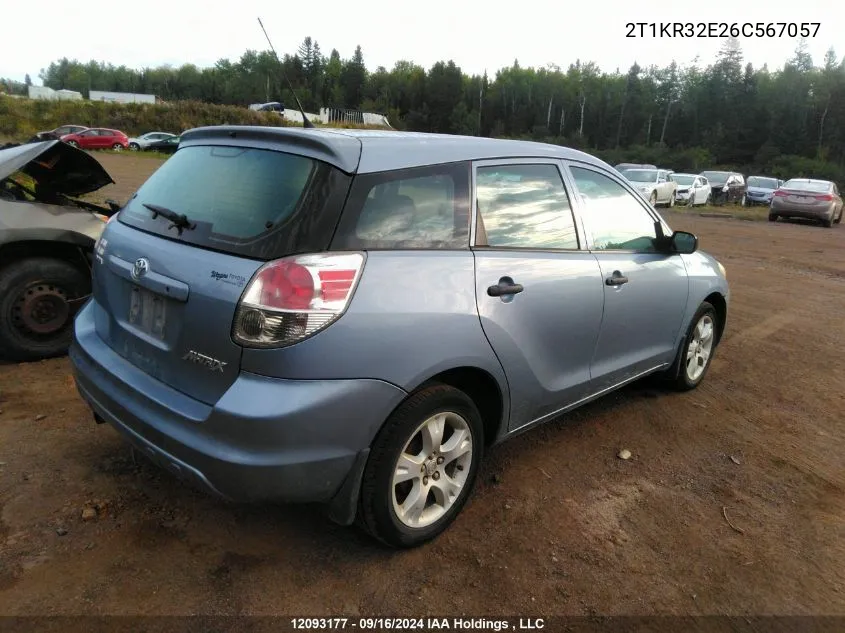 2T1KR32E26C567057 2006 Toyota Matrix Xr/Xrs