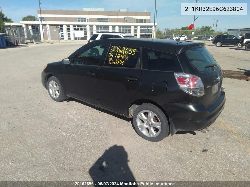 2006 Toyota Matrix VIN: 2T1KR32E96C623804 Lot: 20162655