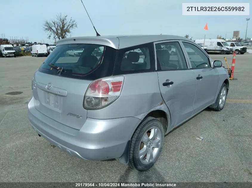 2T1LR32E26C559982 2006 Toyota Matrix