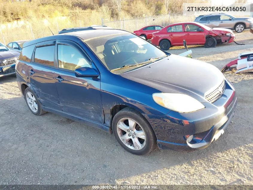 2006 Toyota Matrix Std/Xr VIN: 2T1KR32E46C616050 Lot: 38092145