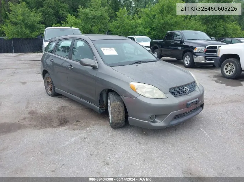 2006 Toyota Matrix Xr VIN: 2T1KR32E46C605226 Lot: 39404308