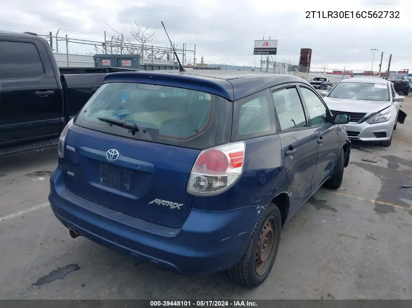 2006 Toyota Matrix VIN: 2T1LR30E16C562732 Lot: 39448101