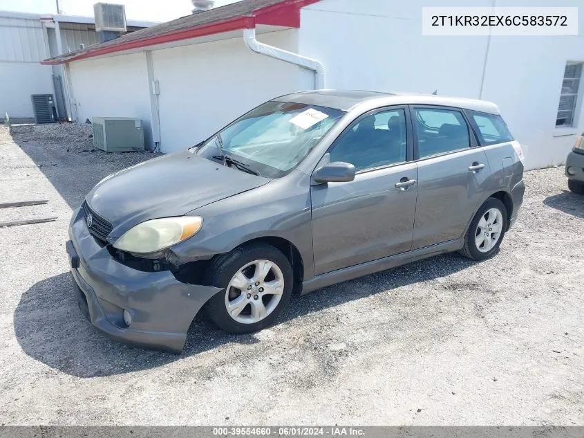 2006 Toyota Corolla Matrix Xr VIN: 2T1KR32EX6C583572 Lot: 39554660