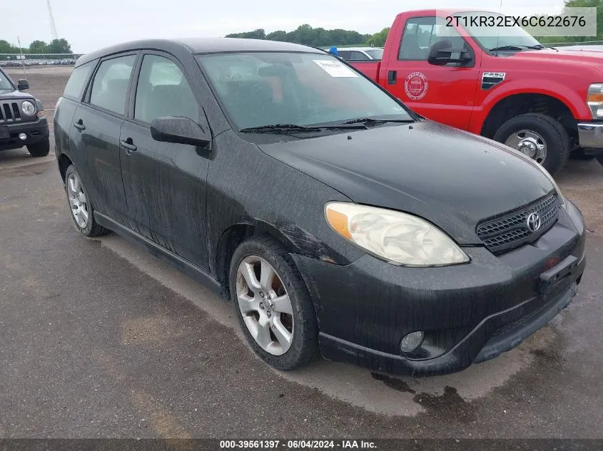 2006 Toyota Matrix Xr VIN: 2T1KR32EX6C622676 Lot: 39561397