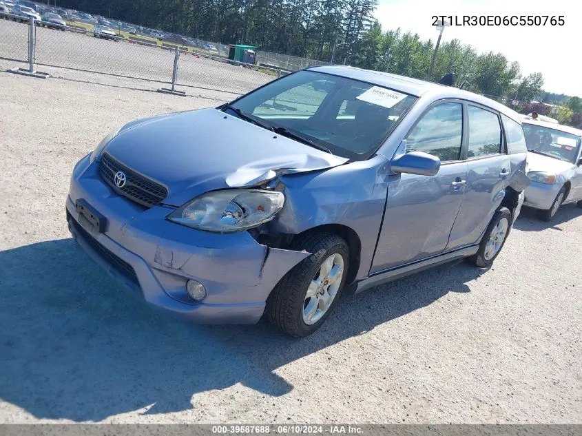 2006 Toyota Matrix Xr VIN: 2T1LR30E06C550765 Lot: 39587688