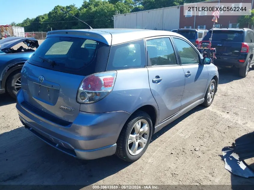 2006 Toyota Matrix Xr VIN: 2T1LR30EX6C562244 Lot: 39633559