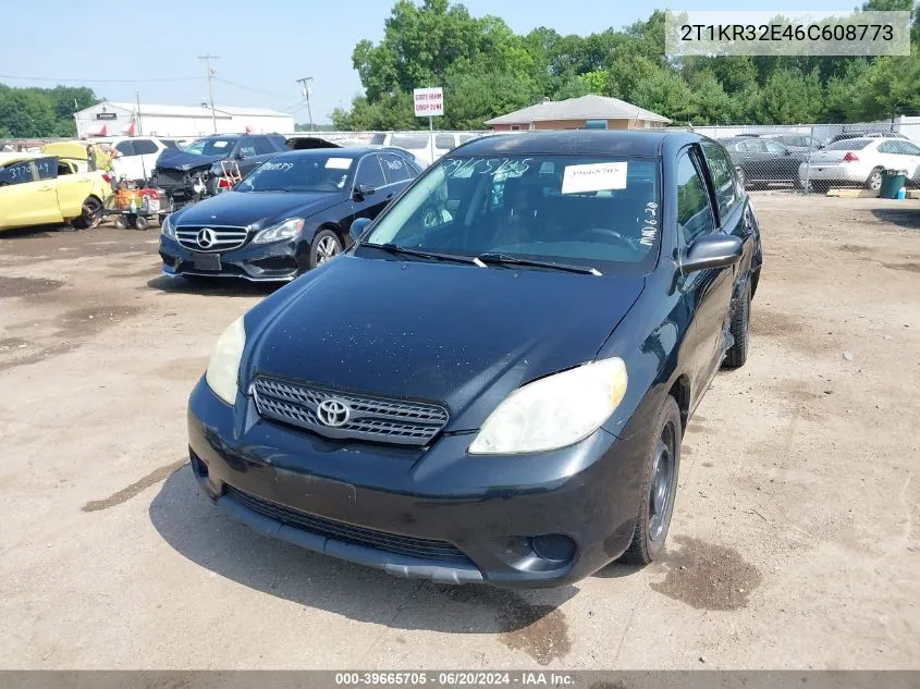 2006 Toyota Matrix VIN: 2T1KR32E46C608773 Lot: 39665705