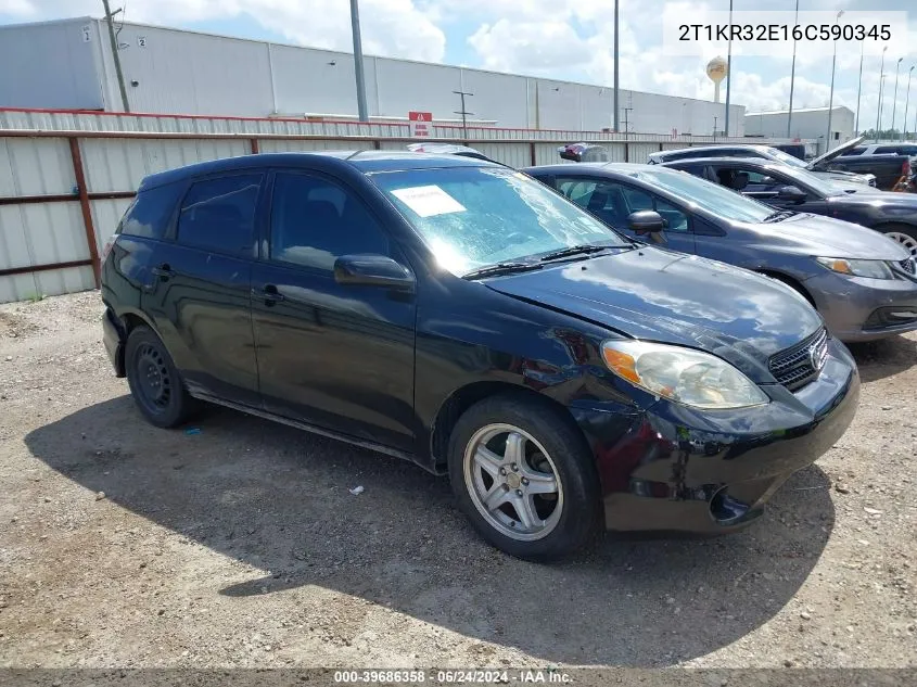 2006 Toyota Matrix Xr VIN: 2T1KR32E16C590345 Lot: 39686358