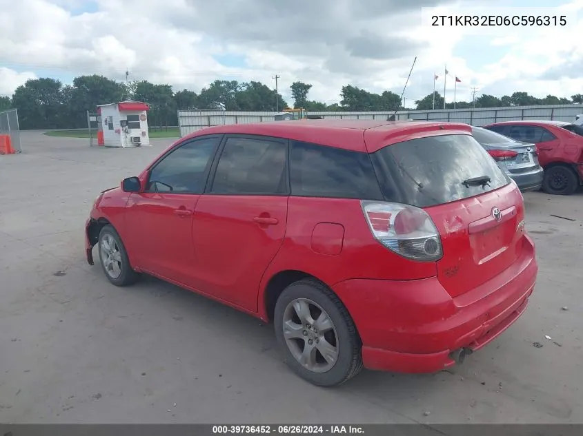 2T1KR32E06C596315 2006 Toyota Matrix Xr