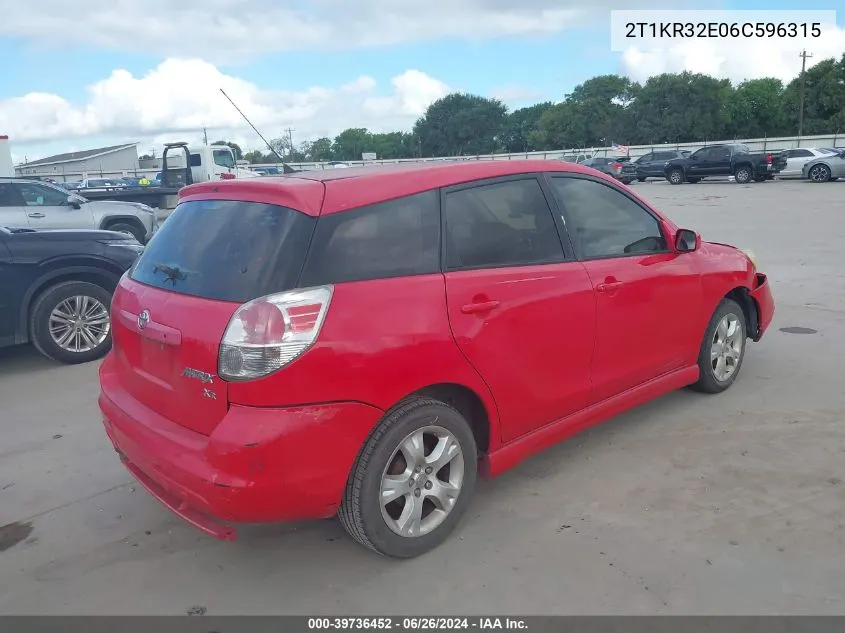 2T1KR32E06C596315 2006 Toyota Matrix Xr