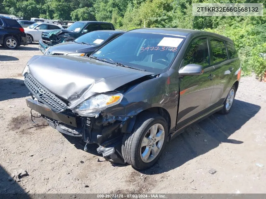 2006 Toyota Matrix Xr VIN: 2T1KR32E66C568132 Lot: 39773178