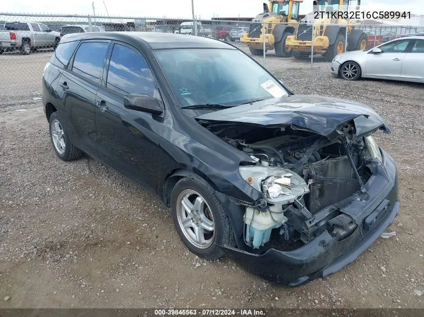 2006 Toyota Corolla Matrix Xr VIN: 2T1KR32E16C589941 Lot: 39845563