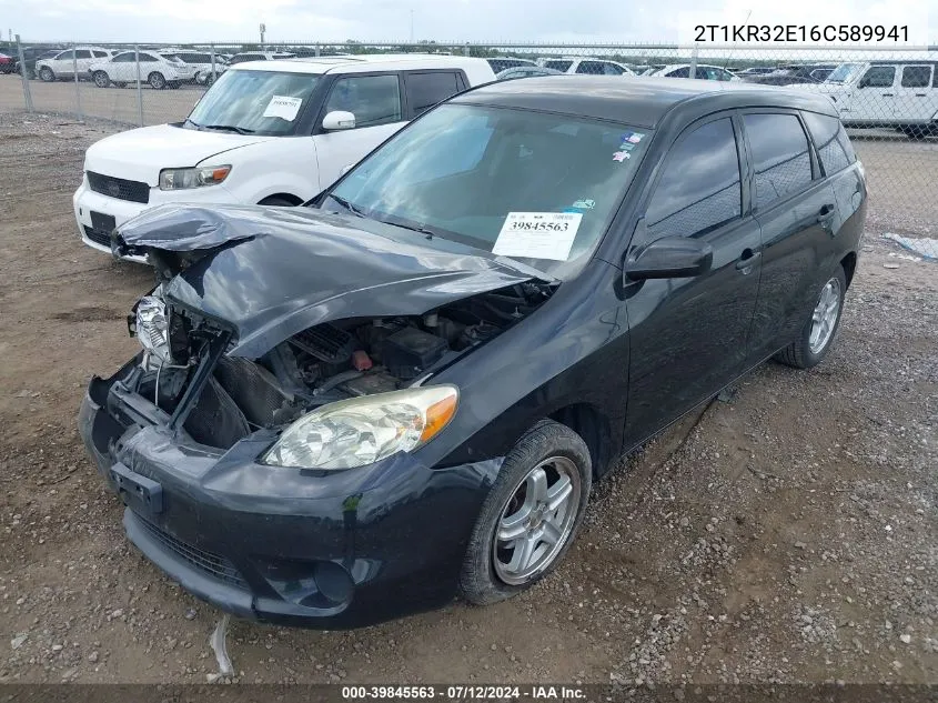 2006 Toyota Corolla Matrix Xr VIN: 2T1KR32E16C589941 Lot: 39845563