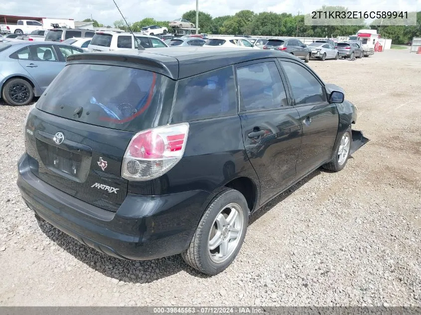 2006 Toyota Corolla Matrix Xr VIN: 2T1KR32E16C589941 Lot: 39845563