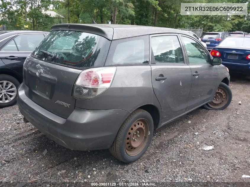 2T1KR32E06C609922 2006 Toyota Matrix