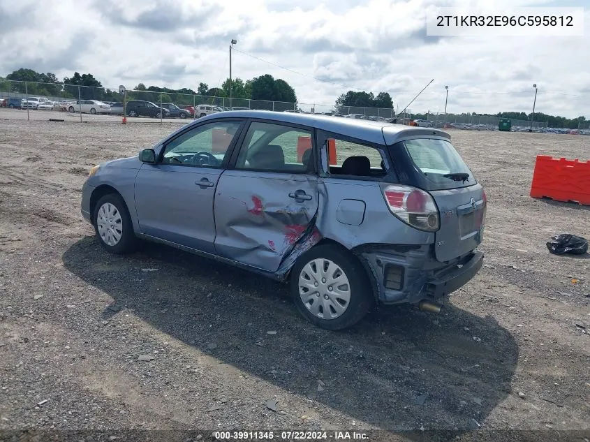 2006 Toyota Matrix Xr VIN: 2T1KR32E96C595812 Lot: 39911345