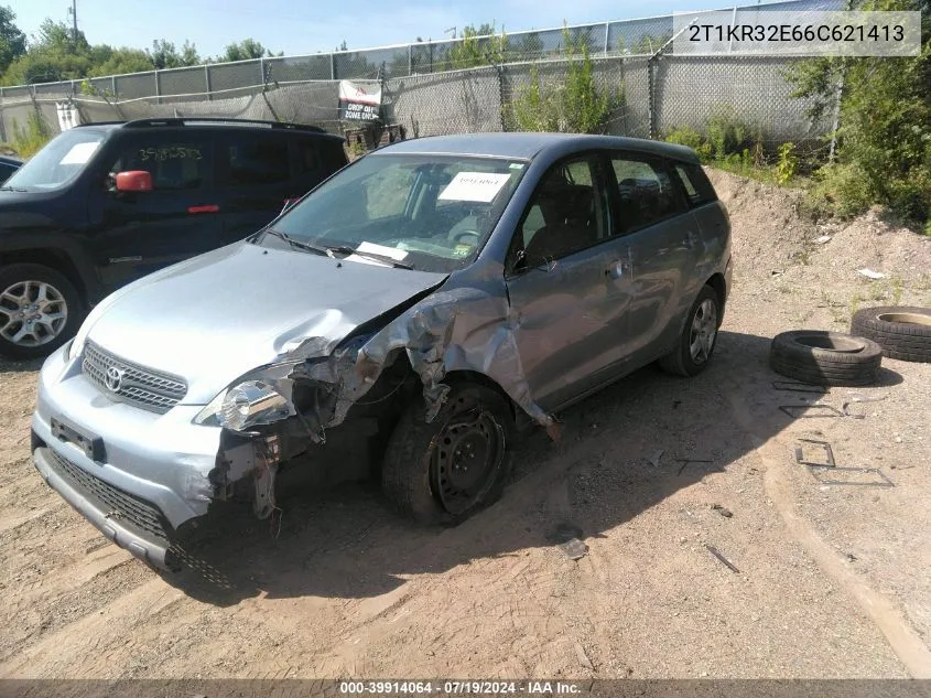 2006 Toyota Matrix Xr VIN: 2T1KR32E66C621413 Lot: 39914064