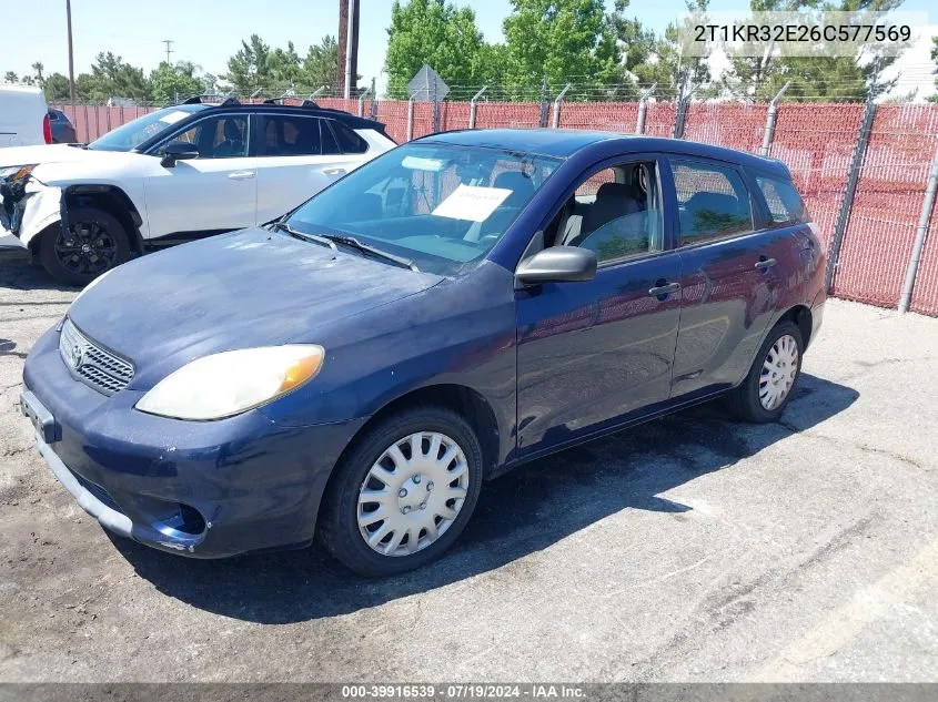 2T1KR32E26C577569 2006 Toyota Matrix Xr