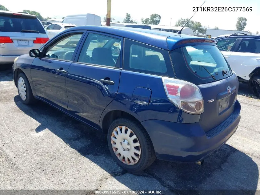 2T1KR32E26C577569 2006 Toyota Matrix Xr