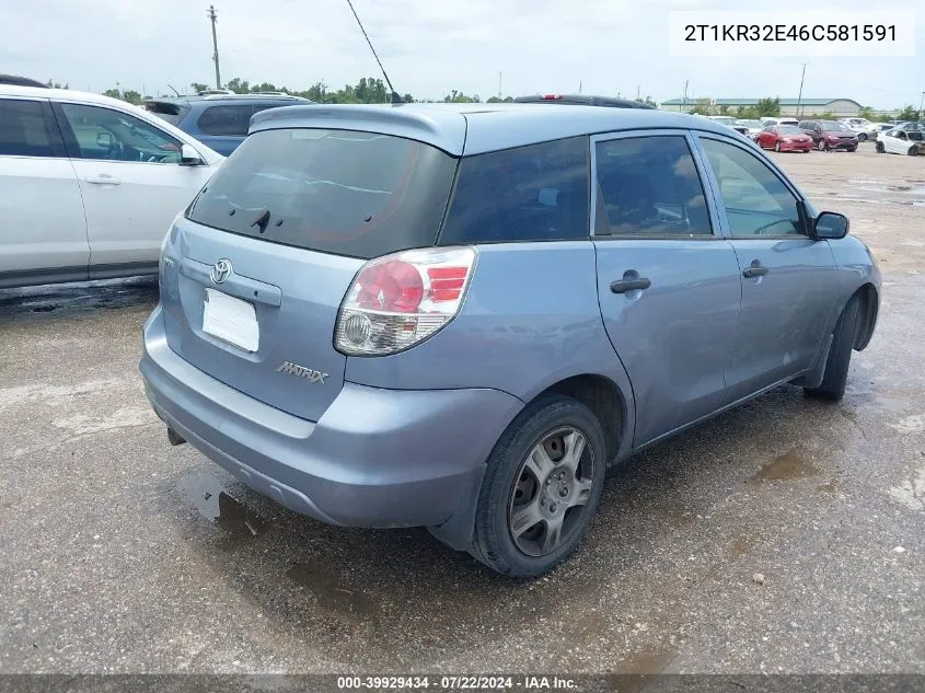 2T1KR32E46C581591 2006 Toyota Matrix