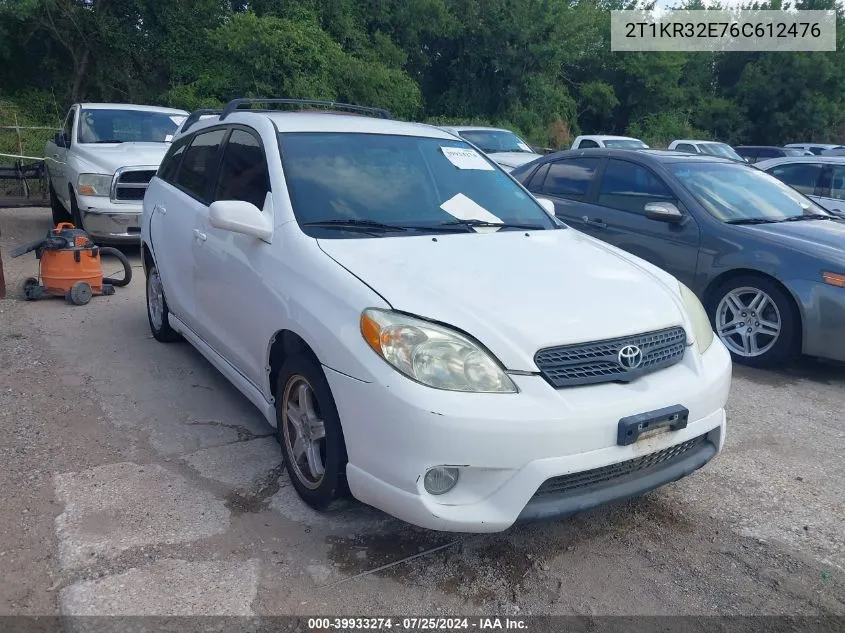 2T1KR32E76C612476 2006 Toyota Matrix Xr