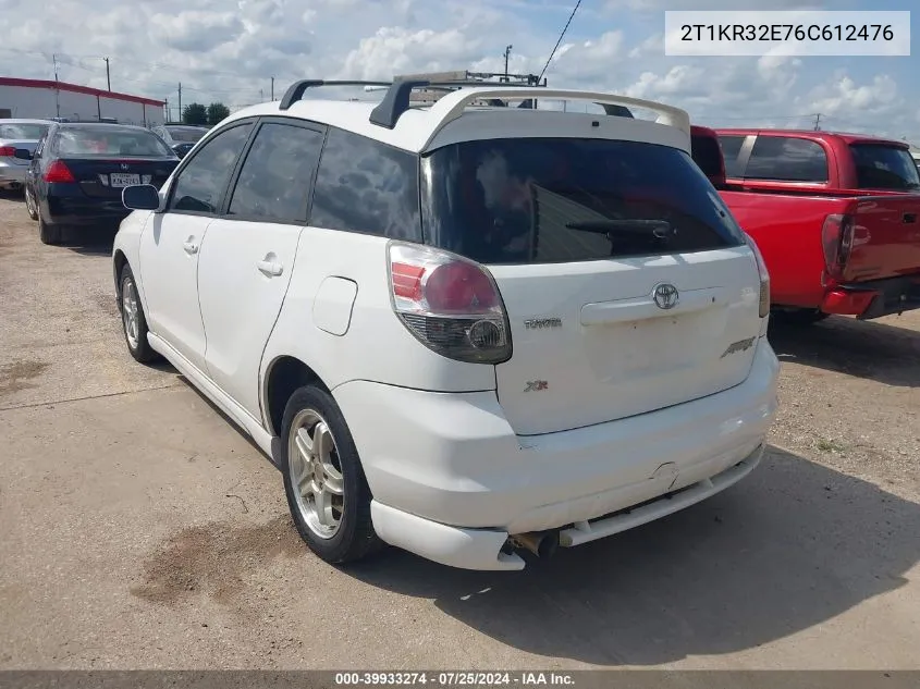 2T1KR32E76C612476 2006 Toyota Matrix Xr