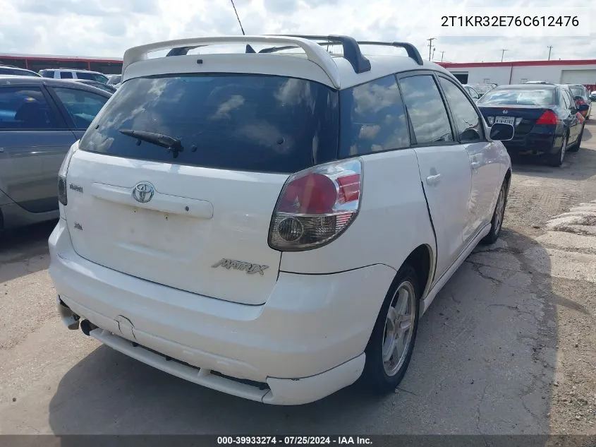 2T1KR32E76C612476 2006 Toyota Matrix Xr