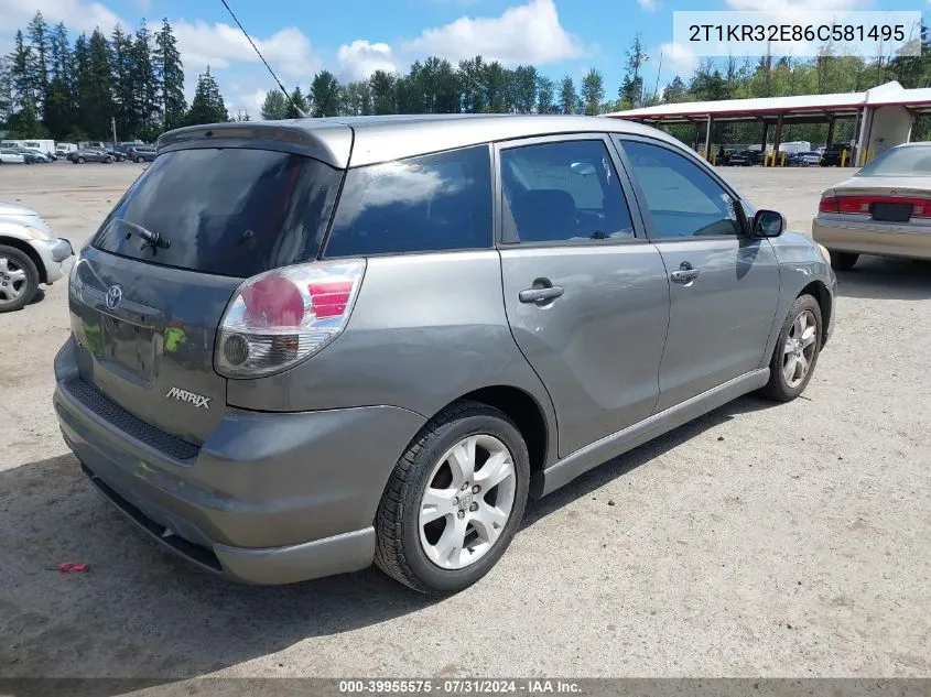 2T1KR32E86C581495 2006 Toyota Matrix Xr