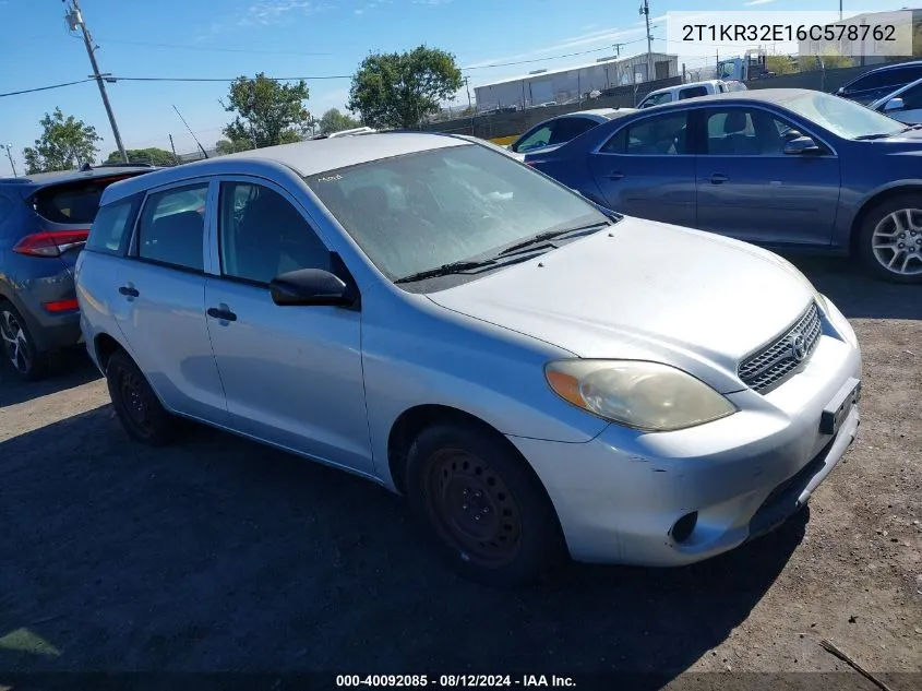 2T1KR32E16C578762 2006 Toyota Matrix Xr