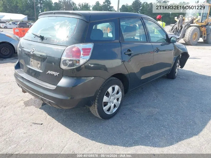 2T1KR32E16C601229 2006 Toyota Matrix