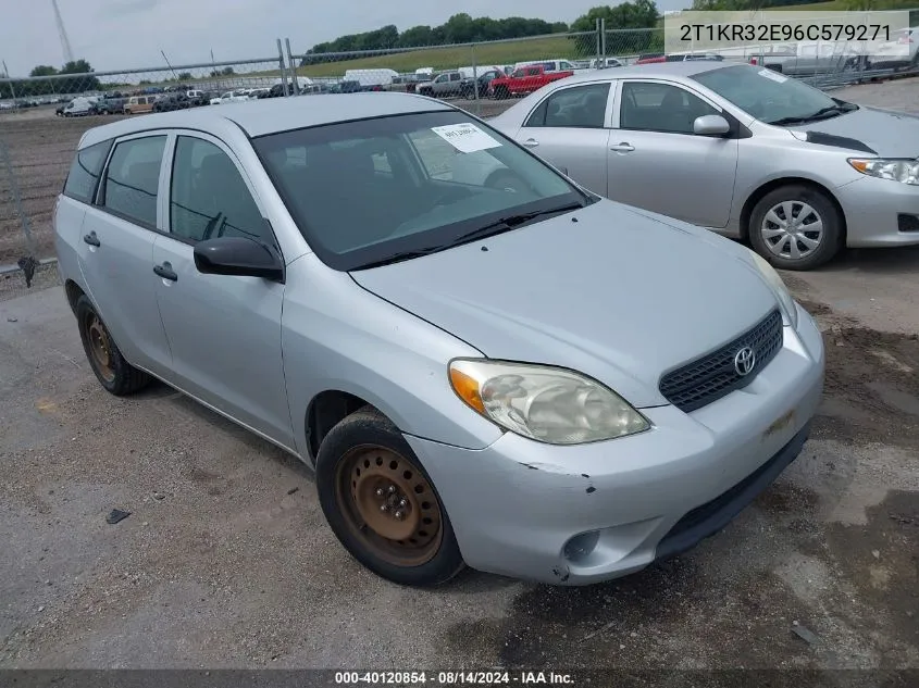 2006 Toyota Matrix Xr VIN: 2T1KR32E96C579271 Lot: 40120854