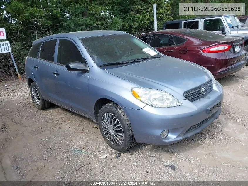 2006 Toyota Matrix VIN: 2T1LR32E96C559638 Lot: 40161894