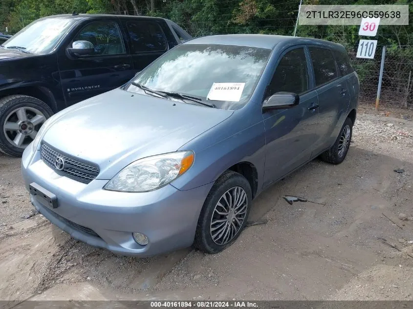 2006 Toyota Matrix VIN: 2T1LR32E96C559638 Lot: 40161894