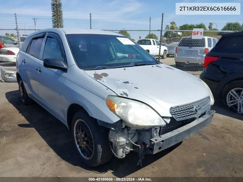 2006 Toyota Matrix VIN: 2T1KR32EX6C616666 Lot: 40180608