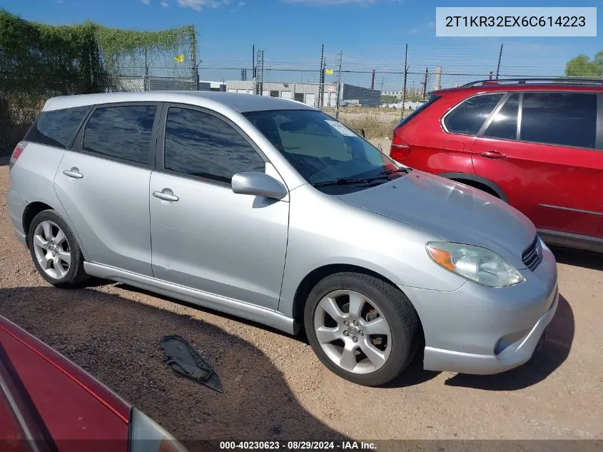 2006 Toyota Matrix Xr VIN: 2T1KR32EX6C614223 Lot: 40230623