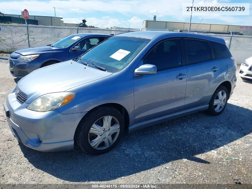 2T1KR30E06C560739 2006 Toyota Matrix Xr